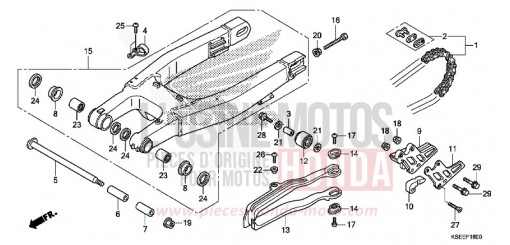 BRAS OSCILLANT CRF150RBD de 2013